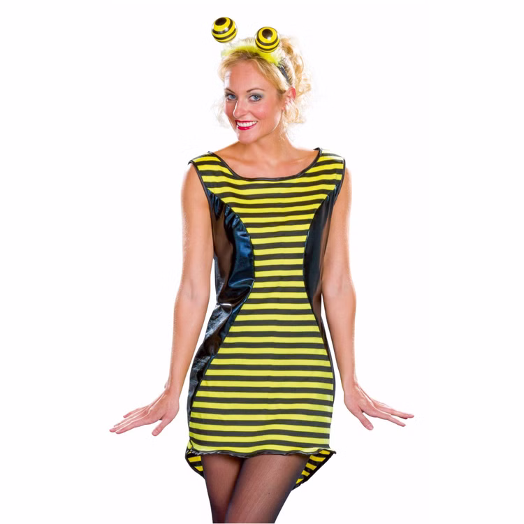 Bienen Kostüm heißer Brummer mit Haarreif für Damen Gr. 36-50 Kleid Tier Tierkostüm Hummel Insekt Fasching Karneval Mottoparty Gruppenkostüm Paarkostüm Bienen Kostüm heißer Brummer mit Haarreif für Damen Gr. 36-50 Kleid Tier Tierkostüm Hummel Insekt Fasching Karneval Mottoparty Gruppenkostüm Paarkostüm
