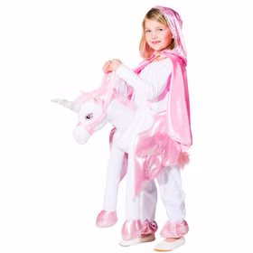 Kinderkostüm reitendes Einhorn Trag mich Kostüm Kinderfasching Huckepack Kostüm