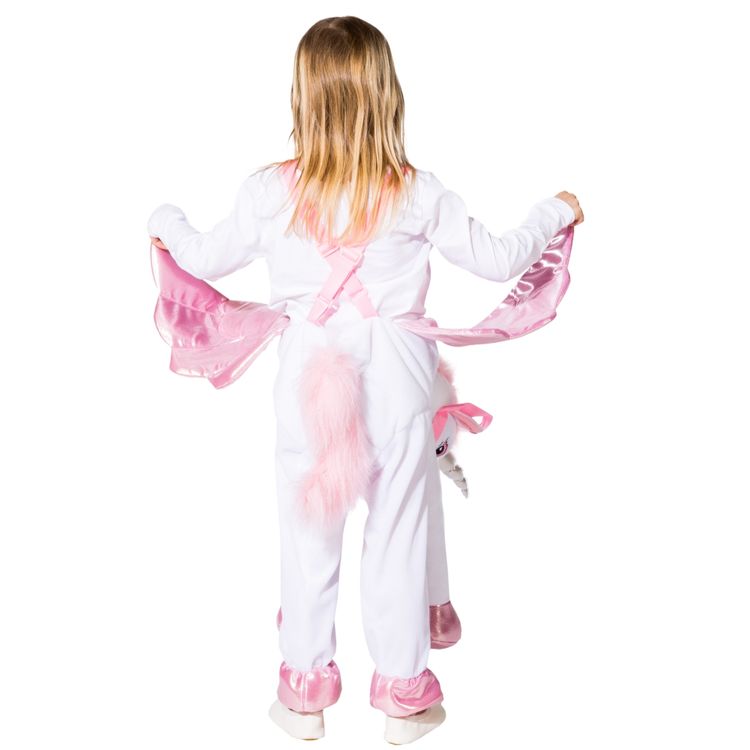 Einhorn Kostüm reitendes Einhorn für Kinder Kinderkostüm reitendes Einhorn Trag mich Kostüm Kinderfasching Huckepack Kostüm