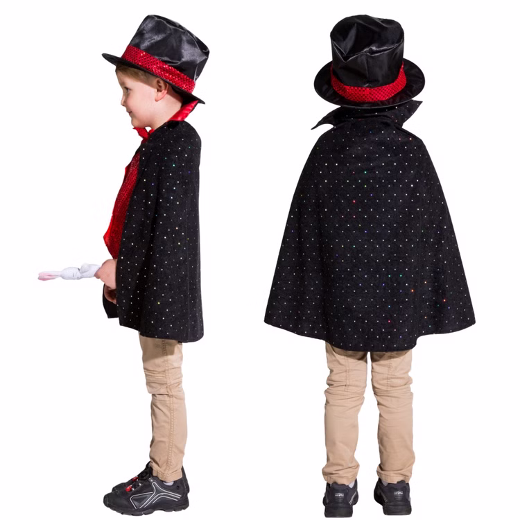 Zauberer Kostüm Magier Hokuspokus für Kinder Gr. 116-140 Umhang Zirkus Kleinkunst Fasching Karneval Mottoparty Zauberer Kostüm Magier Hokuspokus für Kinder Gr. 116-140 Umhang Zirkus Kleinkunst Fasching Karneval Mottoparty