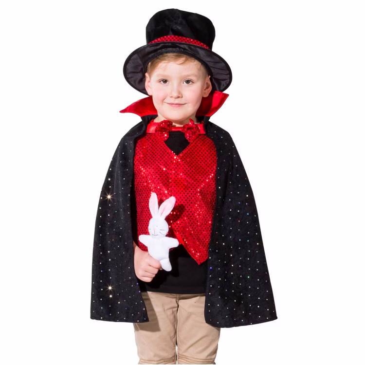Zauberer Kostüm Magier Hokuspokus für Kinder Gr. 116-140 Umhang Zirkus Kleinkunst Fasching Karneval Mottoparty Zauberer Kostüm Magier Hokuspokus für Kinder Gr. 116-140 Umhang Zirkus Kleinkunst Fasching Karneval Mottoparty