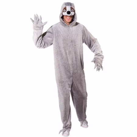 Faultier Kostüm grauer Fauli für Erwachsene Overall grau Tier Tierkostüm Unisex für Damen & Herren Fasching Karneval Mottoparty Paarkostüm Gruppenkostüm Faultier Kostüm grauer Fauli für Erwachsene Overall grau Tier Tierkostüm Unisex für Damen & Herren Fasching Karneval Mottoparty Paarkostüm Gruppenkostüm