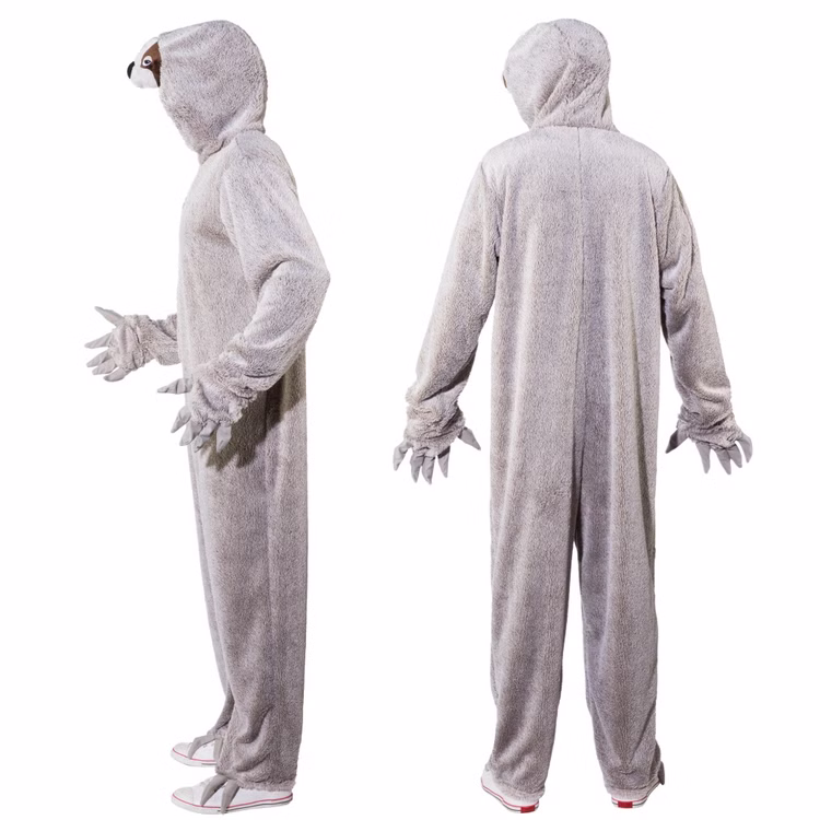 Faultier Kostüm grauer Fauli für Erwachsene Overall grau Tier Tierkostüm Unisex für Damen & Herren Fasching Karneval Mottoparty Paarkostüm Gruppenkostüm Faultier Kostüm grauer Fauli für Erwachsene Overall grau Tier Tierkostüm Unisex für Damen & Herren Fasching Karneval Mottoparty Paarkostüm Gruppenkostüm