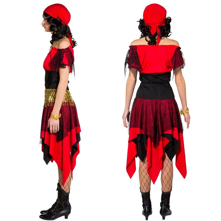 Wahrsagerin Kostüm Leonie für Damen Gr. 34-48 Andere Länder SALE Fasching Karneval Mottoparty