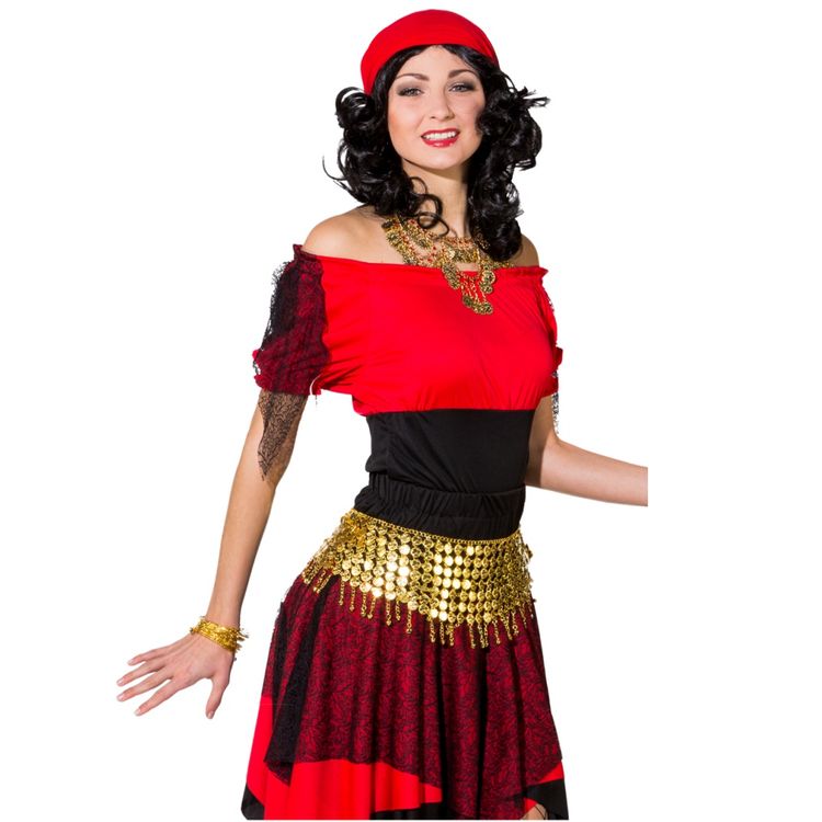 Wahrsagerin Kostüm Leonie für Damen Gr. 34-48 Andere Länder SALE Fasching Karneval Mottoparty