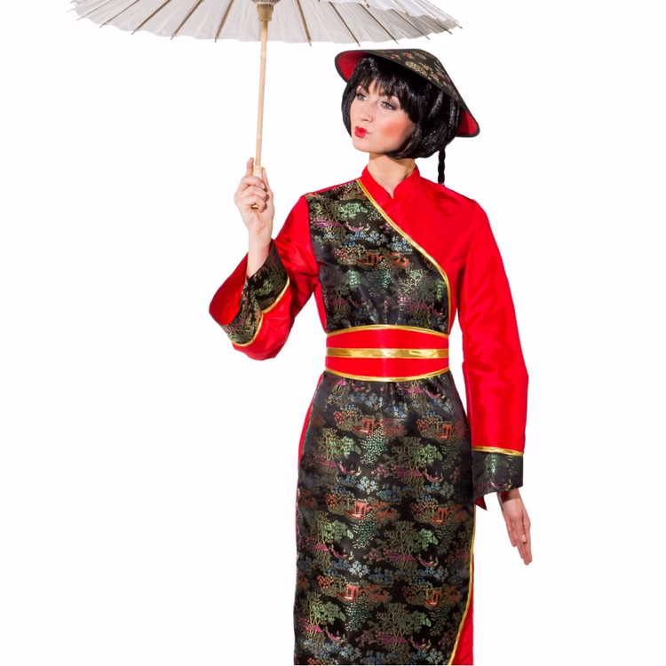 Chinesin Kostüm Mrs. Wang für Damen Gr. 36- 48 Kleid rot Fasching Asiatin Andere Länder China Japan Asien Fasching Karneval Mottoparty Chinesin Kostüm Mrs. Wang für Damen Gr. 36- 48 Kleid rot Fasching Asiatin Andere Länder China Japan Asien Fasching Karneval Mottoparty