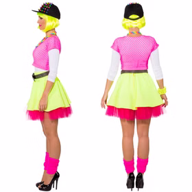 80er Jahre Kostüm Rock mit Petticoat neonfarben für Damen Gr. 34-40 Kostüm-Zubehör SALE 80er 90er Neon-Party Fasching Karneval Mottoparty 80er Jahre Kostüm Rock mit Petticoat neonfarben für Damen Gr. 34-40 Kostüm-Zubehör SALE 80er 90er Neon-Party Fasching Karneval Mottoparty
