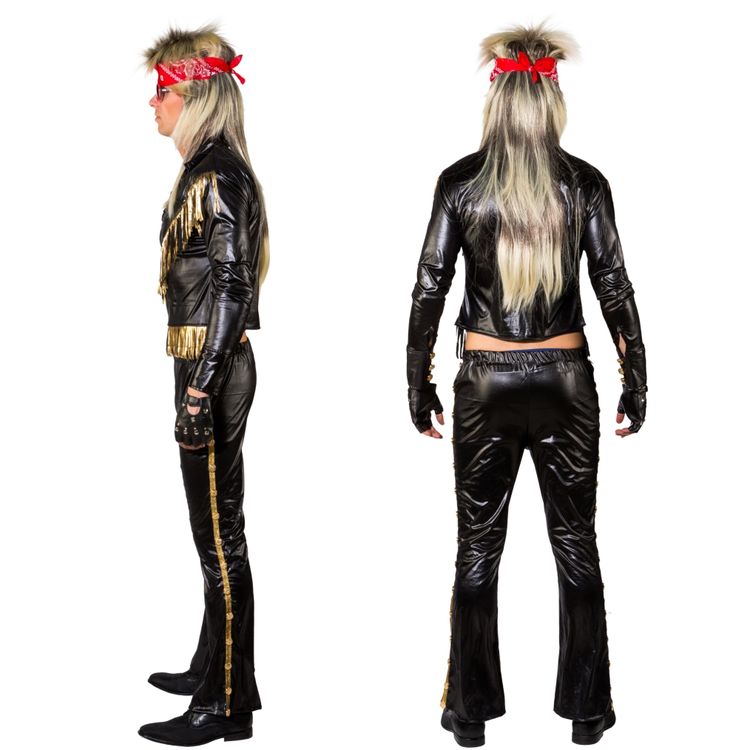 Sänger Kostüm Altrocker für Herren Sänger Kostüm Altrocker für Herren Gr. 46-56 Musiker 80er Jahre Sänger Fasching Karneval Mottoparty