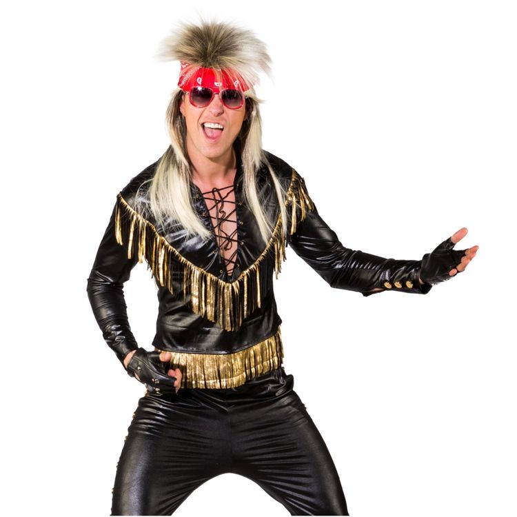 Sänger Kostüm Altrocker für Herren Sänger Kostüm Altrocker für Herren Gr. 46-56 Musiker 80er Jahre Sänger Fasching Karneval Mottoparty
