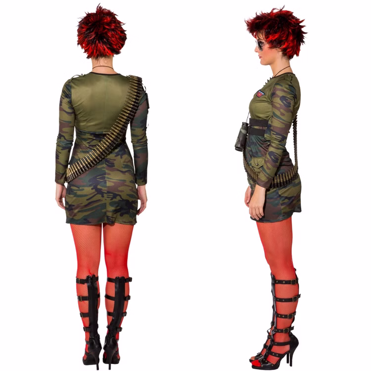 Army Kostüm Militär Lady Tarnfleck-Kleid für Damen Gr. 34-36 grün Camouflage SALE Fasching Karneval Mottoparty Army Kostüm Militär Lady Tarnfleck-Kleid für Damen Gr. 34-36 grün Camouflage SALE Fasching Karneval Mottoparty