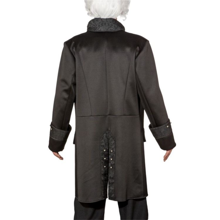 Gothic Barock Kurzmantel Ornamente Schwarz für Herren Herren Kurzmantel Ornamente Frack schwarz Jacke Mantel Barock Gothic