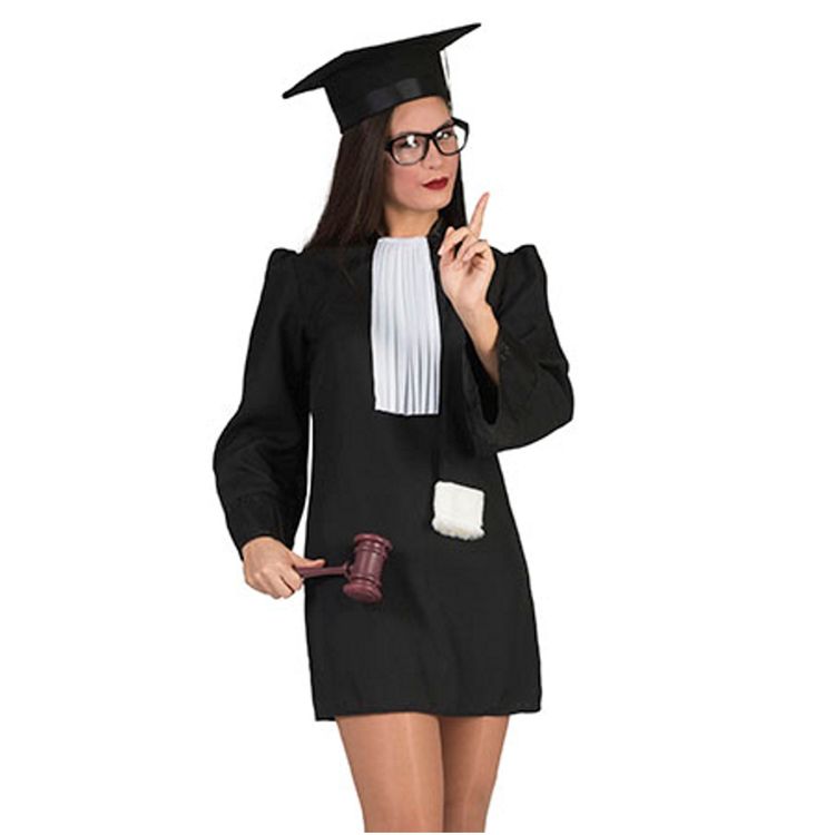 Richterin Kostüm Anwältin Justitia für Damen Kostüm Richterin Justitia Tunika Rückansicht