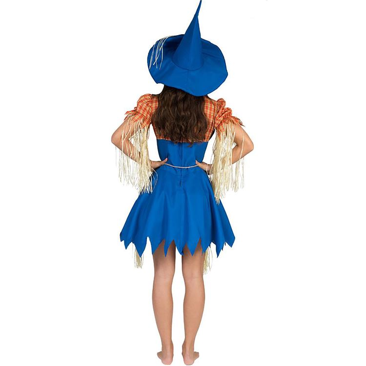 Vogelscheuche Kostüm Strohpuppe Olivia für Damen Vogelscheuche Kostüm Strohpuppe Olivia für Damen Gr. 36- 46 blau Kleid mit Hut Fasching Karneval Mottoparty Paarkostüm