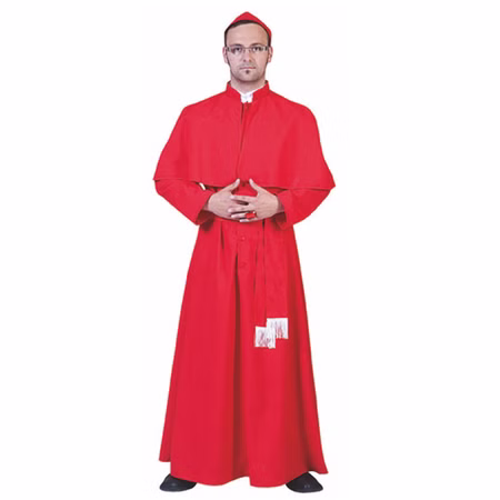 Priester Kostüm Kardinal Gilberto für Herren Gr. M/L rot Geistlicher Kirche Vatikan Fasching Karneval Mottoparty Priester Kostüm Kardinal Gilberto für Herren Gr. M/L rot Geistlicher Kirche Vatikan Fasching Karneval Mottoparty