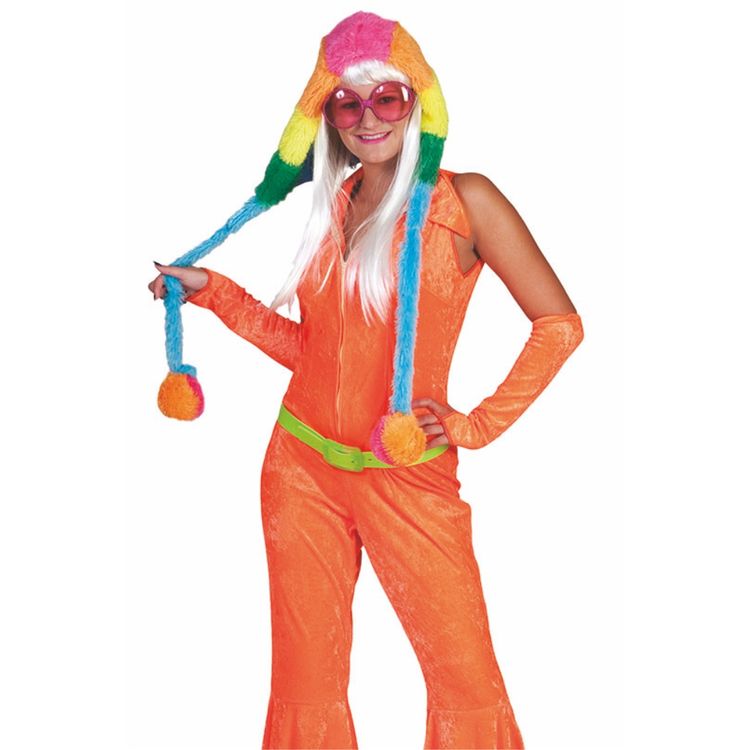 Disco Kostüm 70er Jahre Jumpsuit orange für Damen Disco Kostüm 70er Jahre Jumpsuit orange für Damen Gr. 32-38 SALE Fasching Karneval Mottoparty Schlagermove