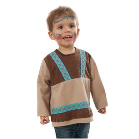 Indianer Kostüm Kleiner Bär für Kinder Gr. 98 braun Wilder Westen SALE Fasching Karneval Mottoparty Kinderfasching Kindergeburtstag