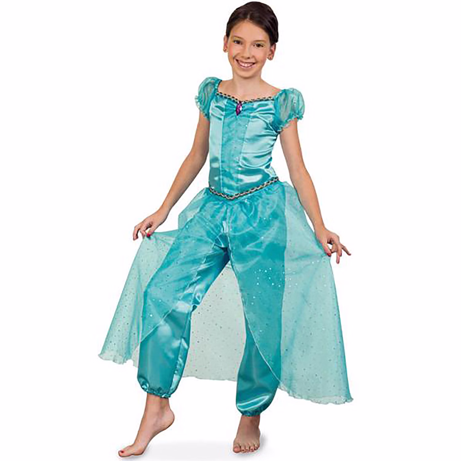 Orient Kostüm Bauchtänzerin Jasmin für Kinder Gr. 104-128 türkis 1001 Nacht Fasching Karneval Mottoparty Andere Länder