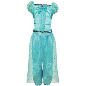 Orient Kostüm Bauchtänzerin Jasmin für Kinder Gr. 104-128 türkis 1001 Nacht Fasching Karneval Mottoparty Andere Länder