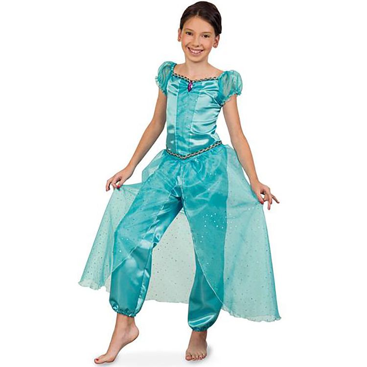 Orient Kostüm Bauchtänzerin Jasmin für Kinder Gr. 104-128 türkis 1001 Nacht Fasching Karneval Mottoparty Andere Länder