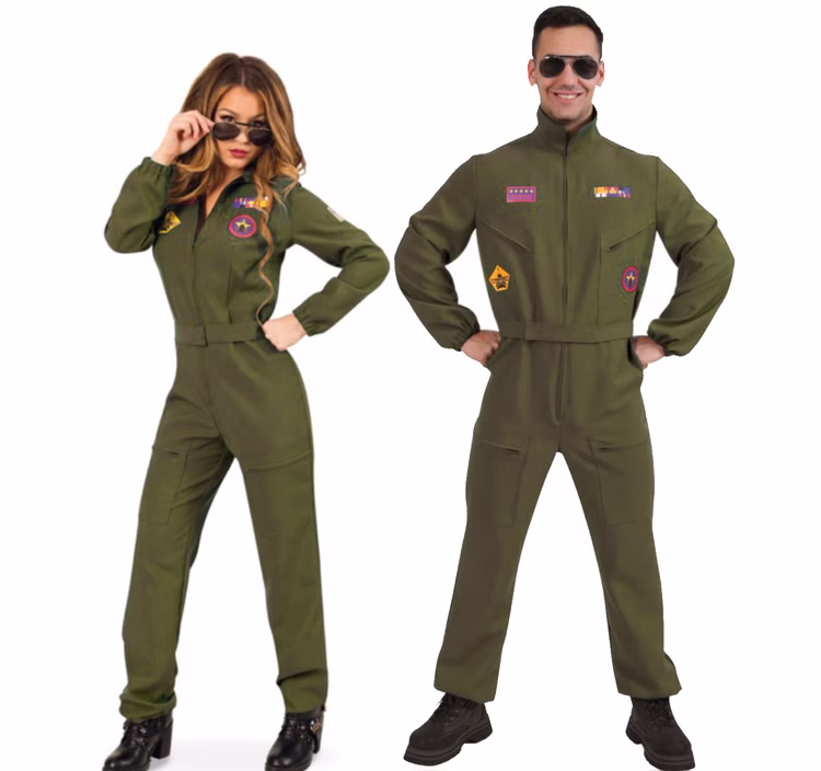 Kampfpilotin Kostüm Eva Militär für Damen Gr. 36- 42 Jumpsuit grün ilivgrün Uniform Paarkostüm Fasching Karneval Mottoparty Militär Fliegeruniform Kampfpilotin Kostüm Eva Militär für Damen Gr. 36- 42 Jumpsuit grün ilivgrün Uniform Paarkostüm Fasching Karneval Mottoparty Militär Fliegeruniform