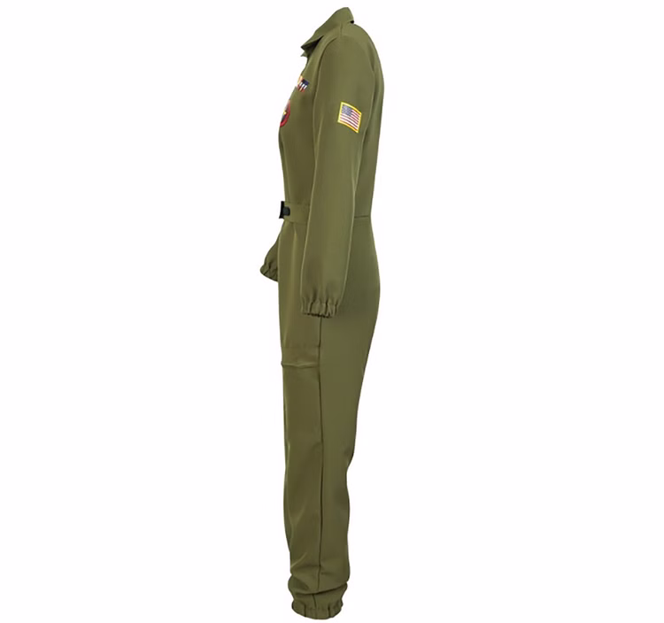 Kampfpilotin Kostüm Eva Militär für Damen Gr. 36- 42 Jumpsuit grün ilivgrün Uniform Paarkostüm Fasching Karneval Mottoparty Militär Fliegeruniform Kampfpilotin Kostüm Eva Militär für Damen Gr. 36- 42 Jumpsuit grün ilivgrün Uniform Paarkostüm Fasching Karneval Mottoparty Militär Fliegeruniform
