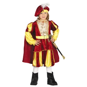 Mittelalter Kostüm Prinz Darius für Kinder 3-9 Jahre Märchen Prinzen Fasching Karneval Mottoparty Kinderfasching