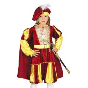 Mittelalter Kostüm Prinz Darius für Kinder 3-9 Jahre Märchen Prinzen Fasching Karneval Mottoparty Kinderfasching