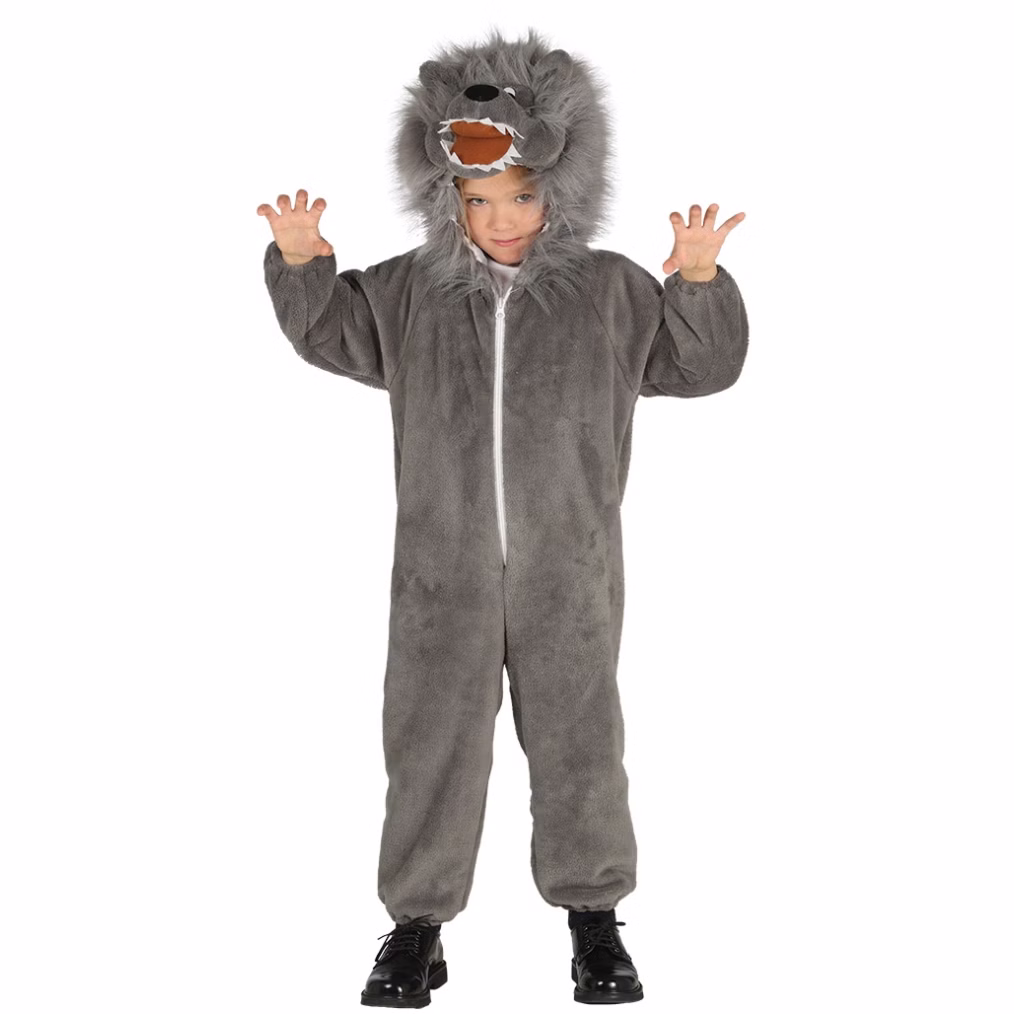 Wolf Kostüm kleiner Wolf für Kinder 3-6 Jahre grau Tier Märchen Tierkostüm Böser Wolf Fasching Karneval Mottoparty Halloween Wolf Kostüm kleiner Wolf für Kinder 3-6 Jahre grau Tier Märchen Tierkostüm Böser Wolf Fasching Karneval Mottoparty Halloween