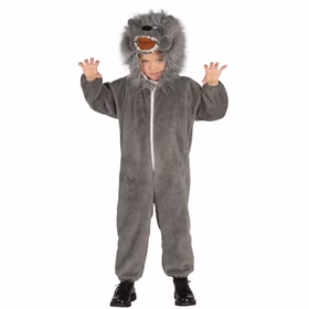 Wolf Kostüm kleiner Wolf für Kinder 3-6 Jahre grau Tier Märchen Tierkostüm Böser Wolf Fasching Karneval Mottoparty Halloween Wolf Kostüm kleiner Wolf für Kinder 3-6 Jahre grau Tier Märchen Tierkostüm Böser Wolf Fasching Karneval Mottoparty Halloween