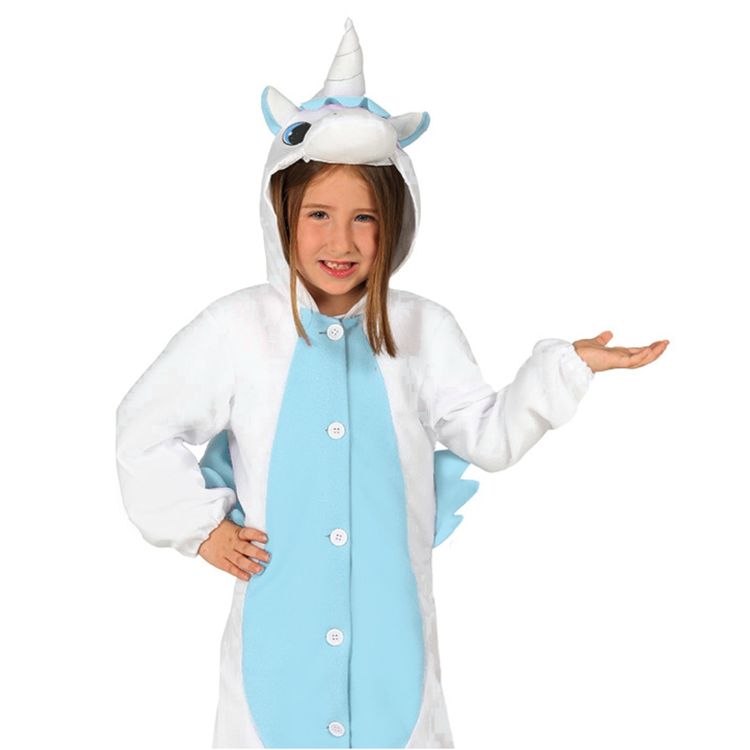 Einhorn Kostüm Overall türkis für Kinder 3-4 Jahre Tier Tierkostüm Unicorn SALE Fasching Karneval Mottoparty Kinderfasching Kindergeburtstag