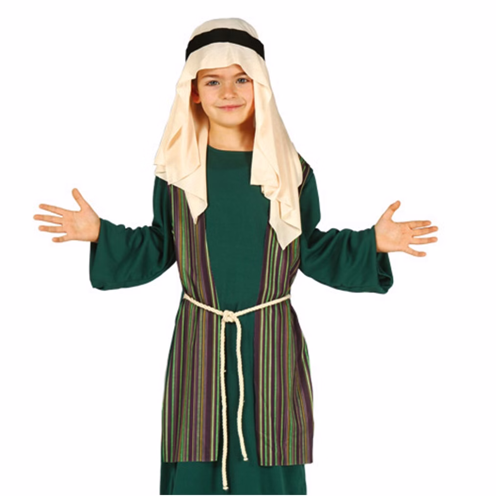 Krippenspiel Kostüm Josef für Kinder 5-12 Jahre grün Advent Orient Weihnachten Fasching Karneval Mottoparty Krippenspiel Kostüm Josef für Kinder 5-12 Jahre grün Advent Orient Weihnachten Fasching Karneval Mottoparty