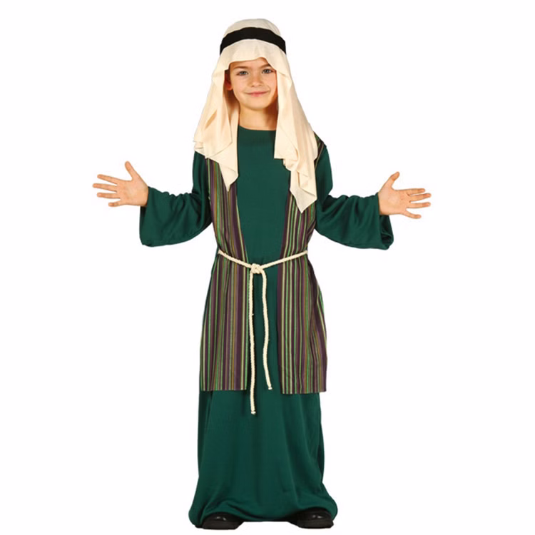 Krippenspiel Kostüm Josef für Kinder 5-12 Jahre grün Advent Orient Weihnachten Fasching Karneval Mottoparty Krippenspiel Kostüm Josef für Kinder 5-12 Jahre grün Advent Orient Weihnachten Fasching Karneval Mottoparty