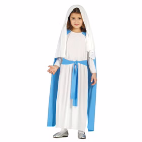 Krippenspiel Kostüm Maria für Kinder 5-12 Jahre Kleid Weihnachten Advent Fasching Karneval Mottoparty Krippenspiel Kostüm Maria für Kinder 5-12 Jahre Kleid Weihnachten Advent Fasching Karneval Mottoparty