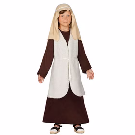 Krippenspiel Kostüm Hirte für Kinder 5-12 Jahre braun Schäfer Weihnachten Fasching Karneval Mottoparty Krippenspiel Kostüm Hirte für Kinder 5-12 Jahre braun Schäfer Weihnachten Fasching Karneval Mottoparty