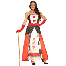 Herzdame Kostüm Märchen Kartenspiel aus Alice im Wunderland für Damen Gr. M-L Kleid SALE Fasching Karneval Mottoparty