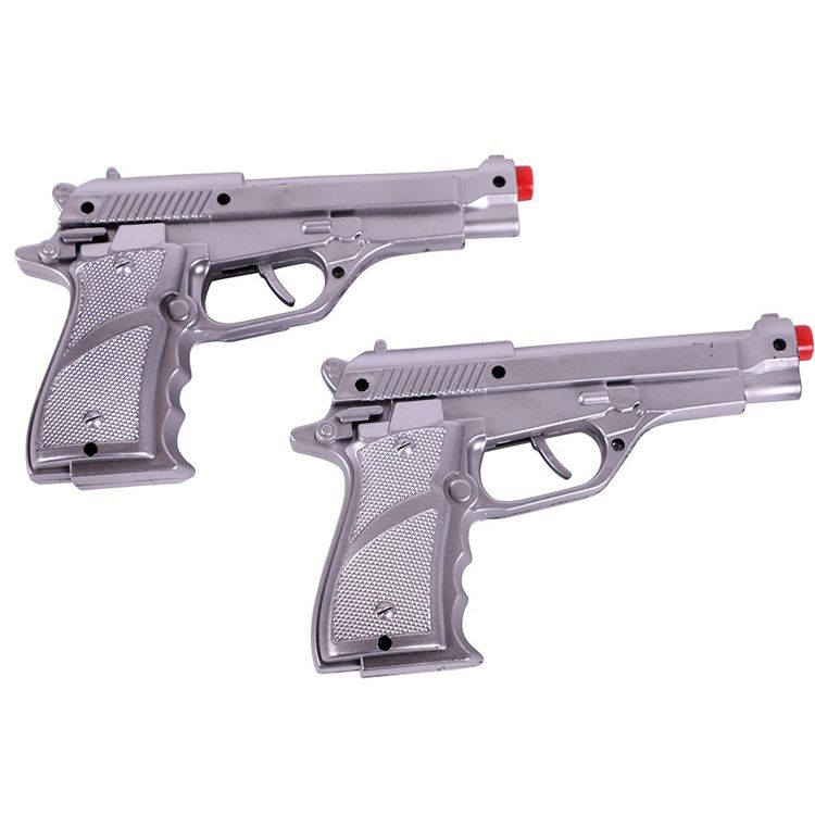 Doppel-Holster inkl. Spielzeug-Waffen aus Kunstleder Polizei-Gürtel für Damen