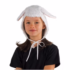 Kinder Mütze Schaf Kopfbedeckung Tiermärchen Fasching Krippenspiel Lamm Kostüm-Zubehör Kinder Mütze Schaf Kopfbedeckung Tiermärchen Fasching Krippenspiel Lamm Kostüm-Zubehör
