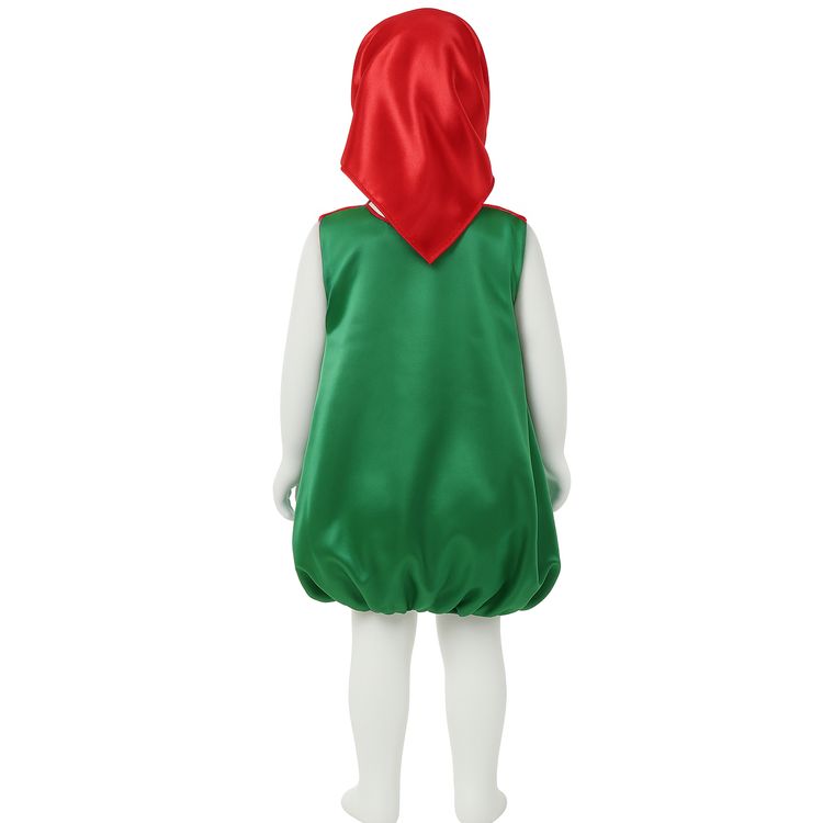 Hexen Kostüm Blumen Hexe Lilli für Kinder Hexen Kostüm Blumen Hexe Lilli für Kinder mit rotem Dreieckstuch auf dem Kopf von Vorne