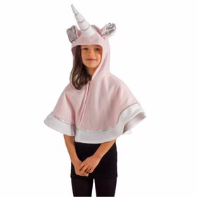 Einhorn Kostüm für Kinder Gr. 98-116 Tier rosa Tierkostüm SALE Umhang Kostüm-Zubehör Fasching Karneval Mottoparty Kinderfasching Kindergeburtstag