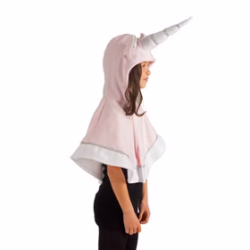 Einhorn Kostüm für Kinder Gr. 98-116 Tier rosa Tierkostüm SALE Umhang Kostüm-Zubehör Fasching Karneval Mottoparty Kinderfasching Kindergeburtstag