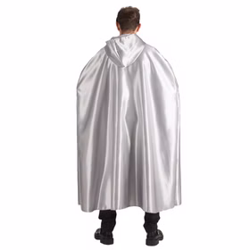 Venezia Kostüm Umhang mit Kapuze silber für Erwachsene Fasching Karneval Mottoparty Unisex-Kostüm Kostüm-Zubehör Maskenball Barock Venedig Venezia Kostüm Umhang mit Kapuze silber für Erwachsene Fasching Karneval Mottoparty Unisex-Kostüm Kostüm-Zubehör Maskenball Barock Venedig