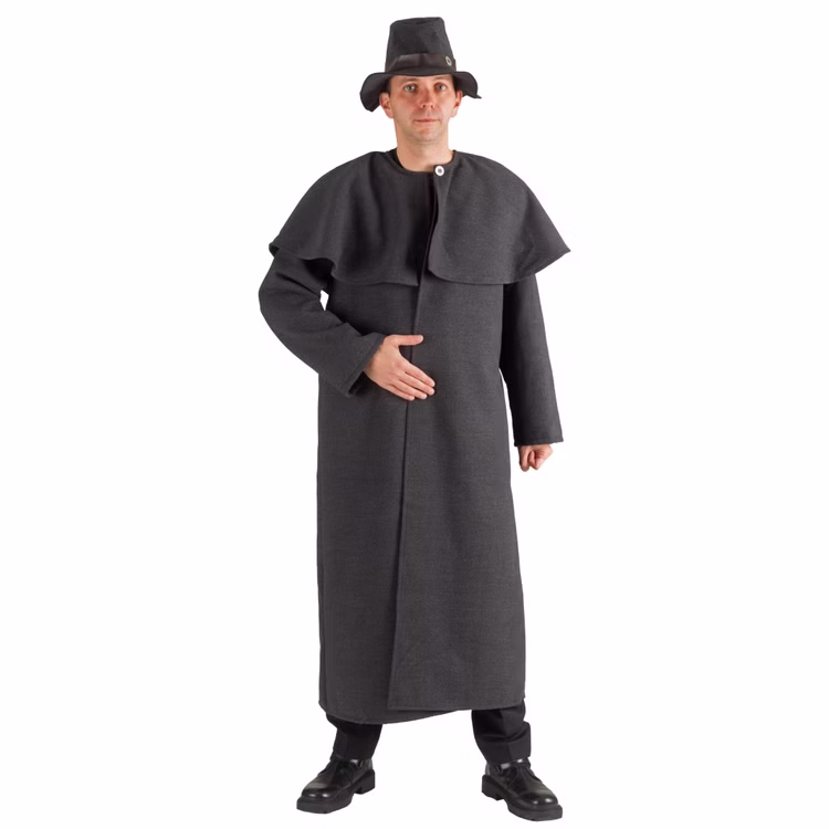 Schäfer Kostüm Benjamin Deluxe mit Hut Gr. L-XL grau Mantel Hirte Nachtwächter Fasching Karneval Mottoparty Schäfer Kostüm Benjamin Deluxe mit Hut Gr. L-XL grau Mantel Hirte Nachtwächter Fasching Karneval Mottoparty