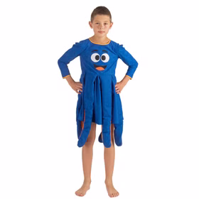 Octopus Kostüm Krake für Kinder Gr. 116-128 blau Unisex für Mädchen und Jungen Tier Tierkostüm Meerestier Fasching Karneval Mottoparty Kindergeburtstag Octopus Kostüm Krake blau für Kinder