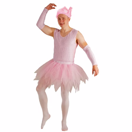 Prima Ballerina Kostüm für Herren Gr. M-XL rosa Männerballett JGA Fasching Karneval Mottoparty Spaßkostüm Prima Ballerina Kostüm für Herren Gr. M-XL rosa Männerballett JGA Fasching Karneval Mottoparty Spaßkostüm