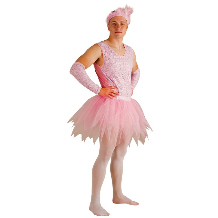 Prima Ballerina Kostüm für Herren Prima Ballerina Kostüm für Herren Gr. M-XL rosa Männerballett JGA Fasching Karneval Mottoparty Spaßkostüm