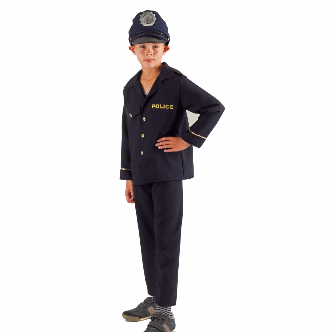 Polizei Kostüm Polizist Matze für Kinder Gr. 116-140 blau Uniform Fasching Karneval Mottoparty Polizei Kostüm Polizist Matze für Kinder Gr. 116-140 blau Uniform Fasching Karneval Mottoparty