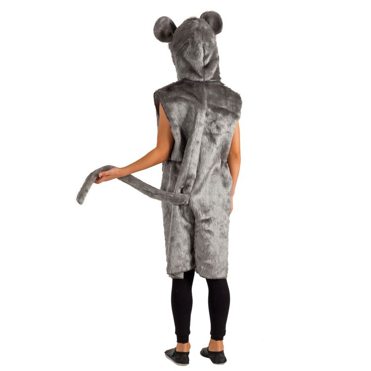 Maus Kostüm Graue Mausl für Kinder Graue Mause Kostüm für Kinder Gr. 104-128 Tierkostüm Fasching Karneval Kinderfasching Mottoparty Unisex für Mädchen und Jungen