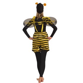 Unisex Kostüm Honigbiene Hose Mütze Biene Tierkostüm Fasching Garten