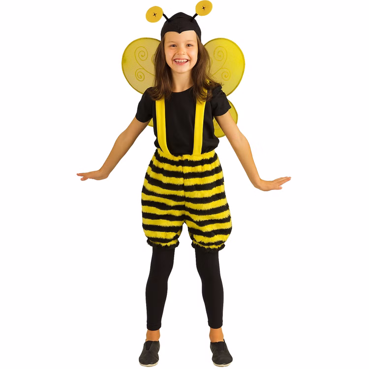 Bienen Kostüm Honigbiene Summi für Kinder Gr. 92-128 Biene Tierkostüm Fasching Karneval Mottoparty Kindergeburtstag Bienen Kostüm Honigbiene Summi für Kinder von Vorne