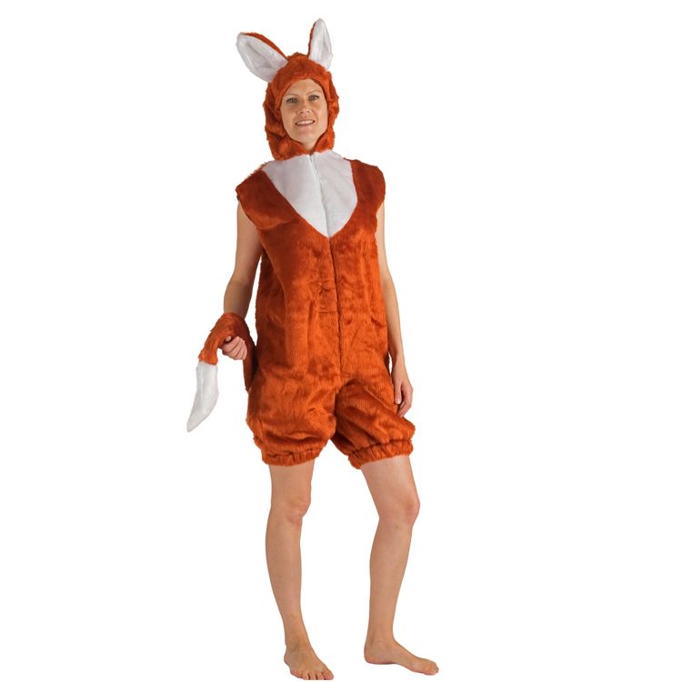 Fuchs Kostüm Friedel für Erwachsene Gr. S-XL braun Tier Tierkostüm Waldtier Paarkostüm Fasching Karneval Mottoparty